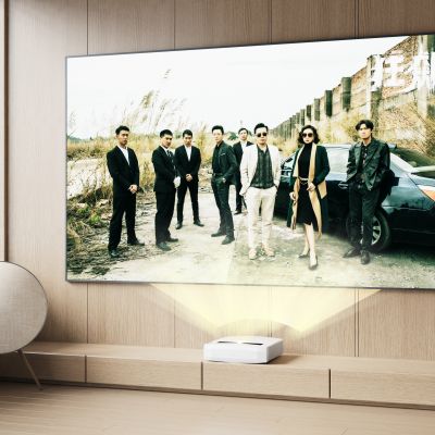 现代激光幕布 电视