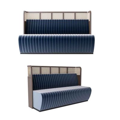 竹编卡座椅，双人卡座椅，自然风竹编卡座，东南亚竹编椅