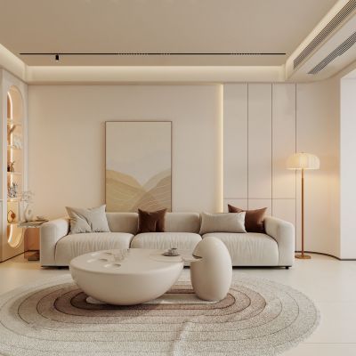 奶油风客餐厅 厨房