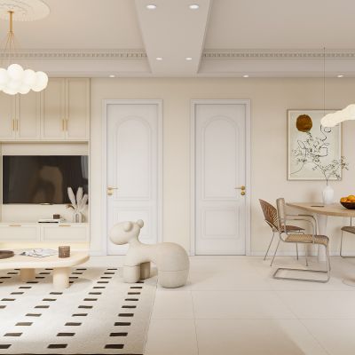 现代奶油客餐厅