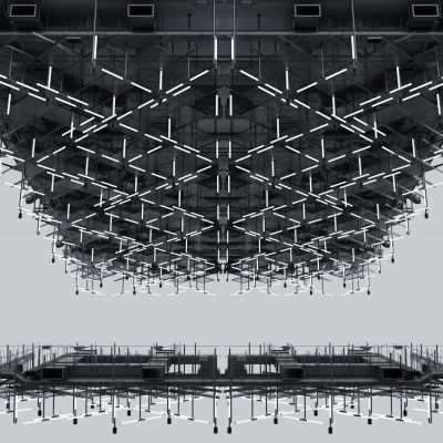 现代吊顶 工业LOFT吊顶 通风管道 现代管道 空调风口 吊顶空调