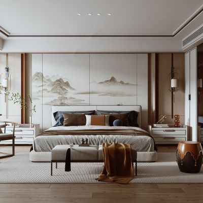 新中式卧室