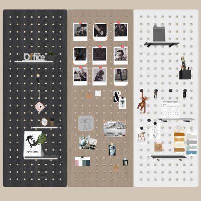 现代洞洞板墙饰挂件 穿孔板 置物架