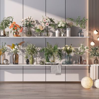 现代花瓶花艺组合