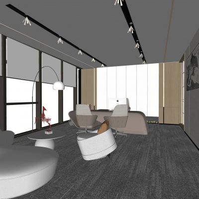 现代时尚董事长经理办公室