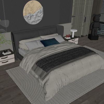 Poliform 现代双人床