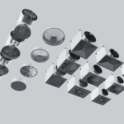 通风管道 现代管道 空调风口 吊顶空调