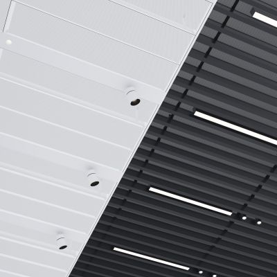 现代吊顶 铝扣板 洞洞板 集成吊顶