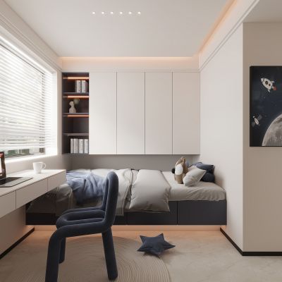 现代榻榻米儿童房卧室