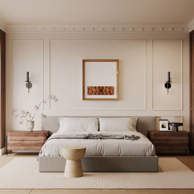 中古，侘寂，卧室