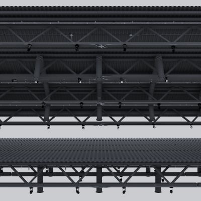 现代吊顶 工业LOFT吊顶 通风管道 现代管道