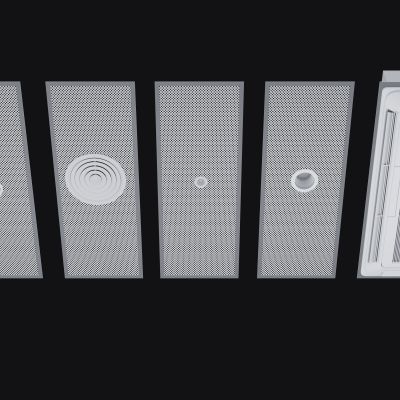 现代吊顶组件 铝扣板 洞洞板 集成吊顶