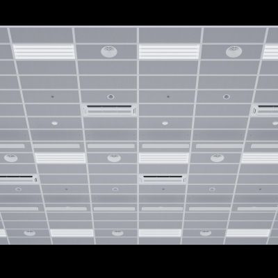 现代吊顶 铝扣板 洞洞板 集成吊顶