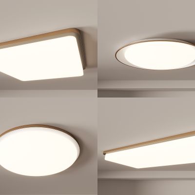 现代简约吸顶灯 客厅灯 卧室灯 方形圆形灯具组合