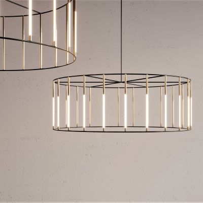 侘寂，铁艺，吊灯，圆形