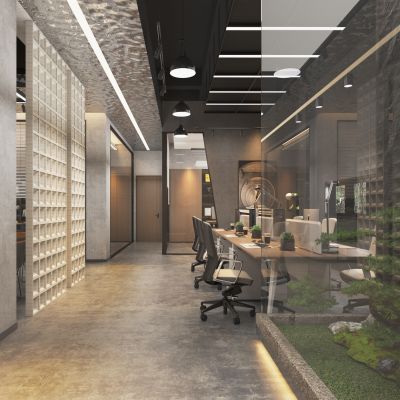 工业LOFT公共办公室会议区