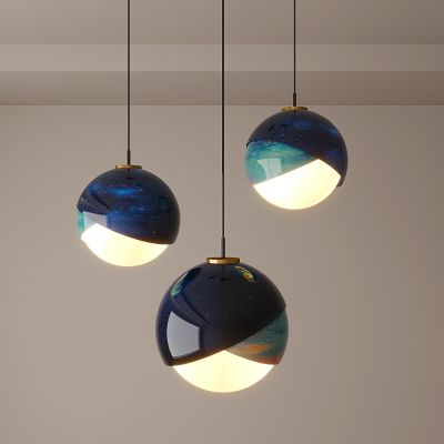 卧室灯 主卧吊灯  新款现代客厅灯  简约轻奢高档3d模型组合