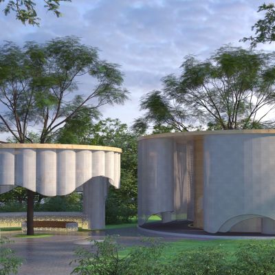 现代亭子 廊架 构筑物 景观构筑