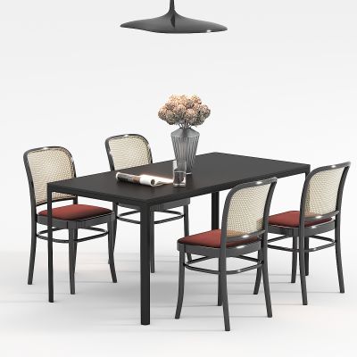 现代法式餐桌椅组合