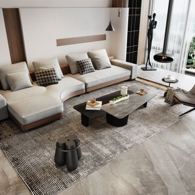 现代沙发茶几组合