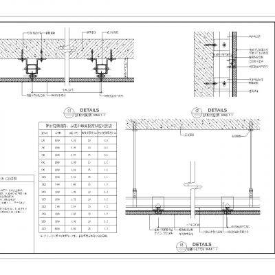 镜钢蜂窝铝板节点大样图