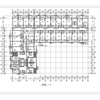 多层宿舍建筑施工图