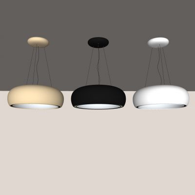 奶油风吊灯 主卧吊灯灯 新款现代客厅灯  简约轻奢高档3d模型组合