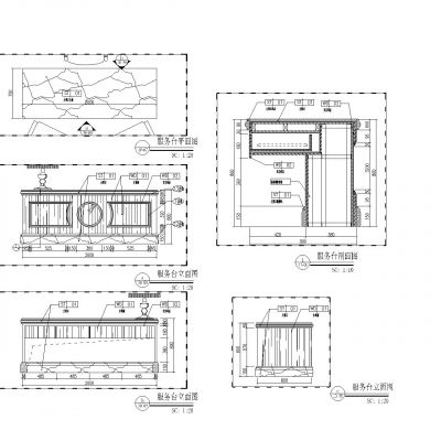 欧式立柱精品柜大样图.
