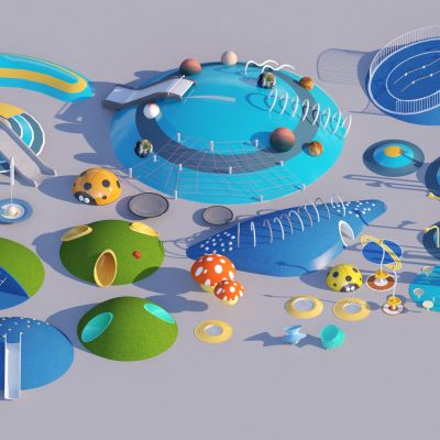 现代儿童器材组合