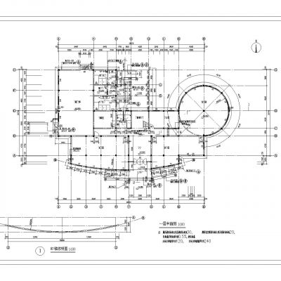 会所全套建筑施工图