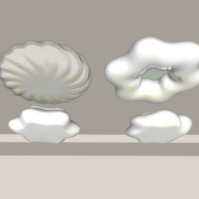 现代吸顶灯 奶油风吊灯 客厅灯 卧室灯 北欧吸顶灯组合