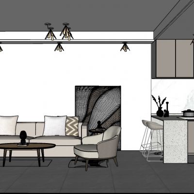 现代员工公寓套间 