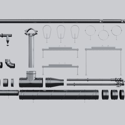 阀门管道 五金构建 通风管道