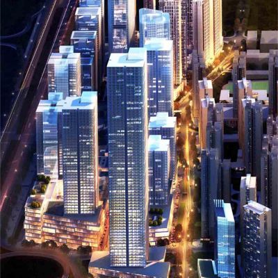 CCD郑中-深圳大涌华润办公室效果图，施工图及物料书（全套设计资料）