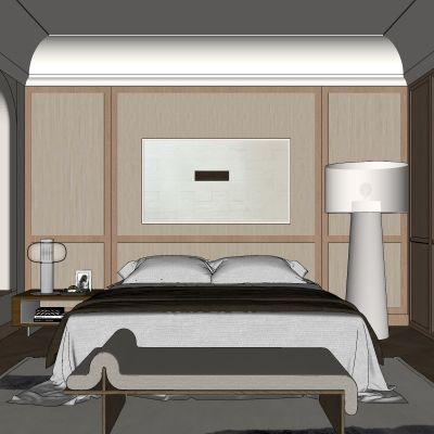 侘寂，中古，卧室，床品，挂画，飘窗，原木