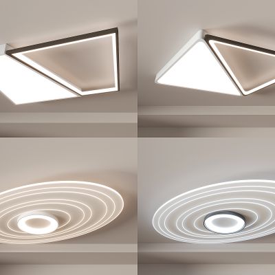 现代简约吸顶灯  大气高档  客厅灯   卧室灯   几何形灯具组