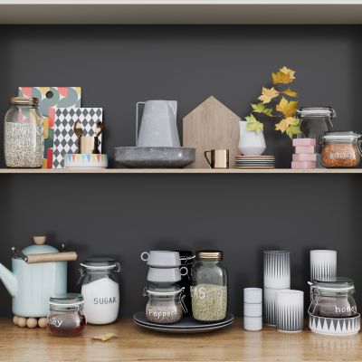 现代厨房用品 厨房用品组合 厨房摆件 厨房器具