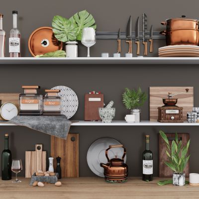 现代厨房用品 厨房用品组合 厨房摆件 厨房器具