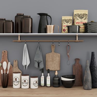 现代厨房用品 厨房用品组合 厨房摆件 厨房器具