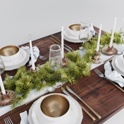 现代餐具组合 餐桌摆件 餐具用品 厨房用品 厨房用品组合 厨房摆件