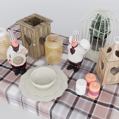 现代餐具组合 餐桌摆件 餐具用品 厨房用品 厨房用品组合 厨房摆件