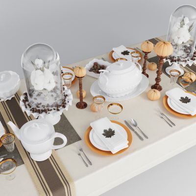 现代餐具组合 餐桌摆件 餐具用品 厨房用品 厨房用品组合 厨房摆件