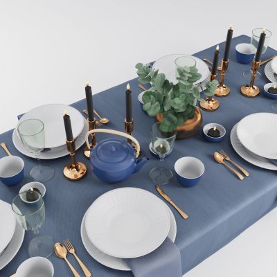 现代餐具组合 餐桌摆件 餐具用品 厨房用品 厨房用品组合 厨房摆件