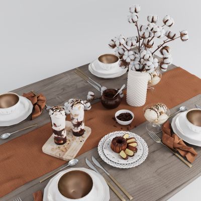 现代餐具组合 餐桌摆件 餐具用品 厨房用品 厨房用品组合 厨房摆件