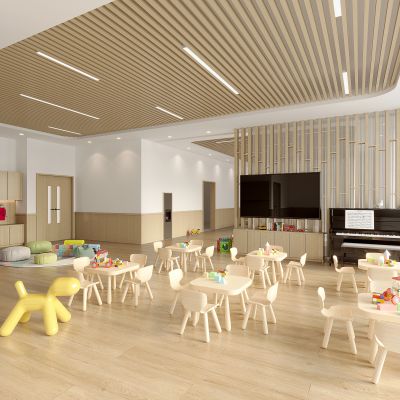 现代幼儿园教室 幼儿园活动室 休息区 幼儿园活动区 幼儿园教室