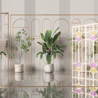 奢侈品店隔断屏风