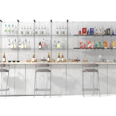 酒架吧台组合