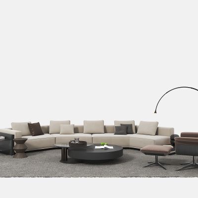 现代沙发茶几组合