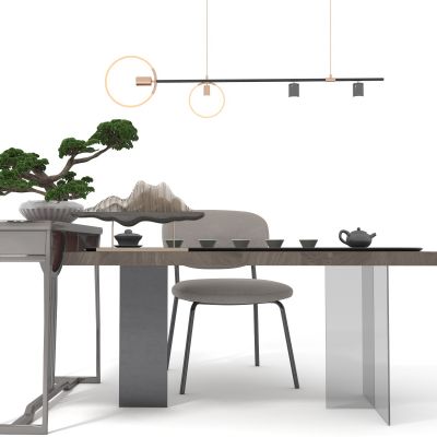 新中式茶桌组件