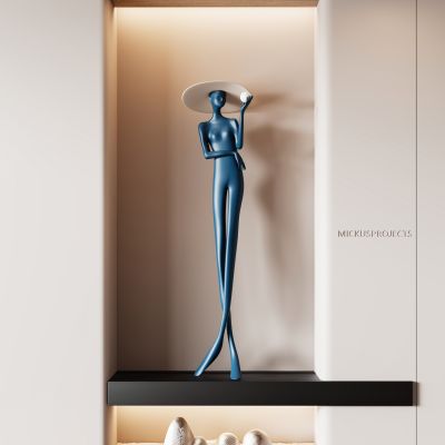 现代人物雕塑装置